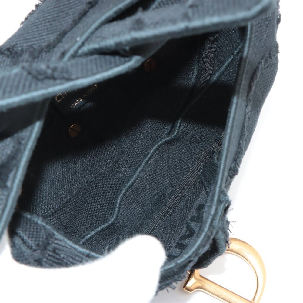 Sold✅Christian Dior Saddle Bag canvas Shoulder bag Black - Picture 7 of 9